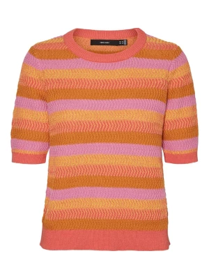 Vero Moda Sweter "Miami" w kolorze pomarańczowo-jasnoróżowym rozmiar: XS