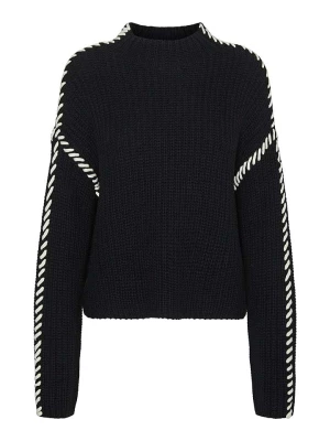 Vero Moda Sweter "New Cream" w kolorze czarnym rozmiar: L