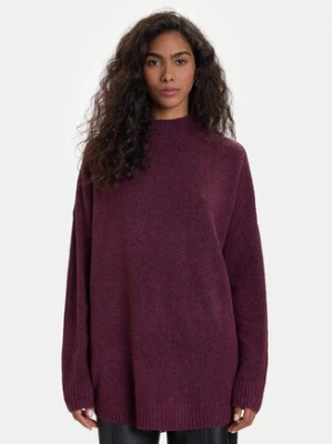 Vero Moda Sweter Plaza 10290784 Fioletowy Loose Fit