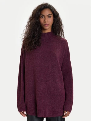 Vero Moda Sweter Plaza 10290784 Fioletowy Loose Fit
