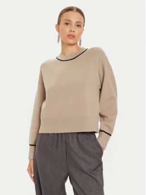 Vero Moda Sweter Saba 10318077 Beżowy Regular Fit