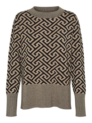 Vero Moda Sweter "Vmaria" w kolorze beżowym rozmiar: XS