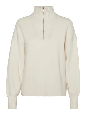 Vero Moda Sweter "Vmgoldneedle" w kolorze białym rozmiar: L