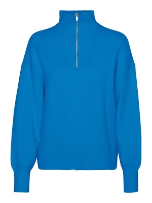 Vero Moda Sweter "Vmgoldneedle" w kolorze niebieskim rozmiar: XS