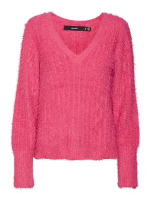 Vero Moda Sweter "Vmlapoilu" w kolorze różowym rozmiar: M