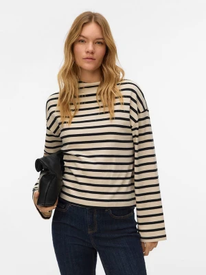 Vero Moda Sweter w kolorze beżowo-czarnym rozmiar: S