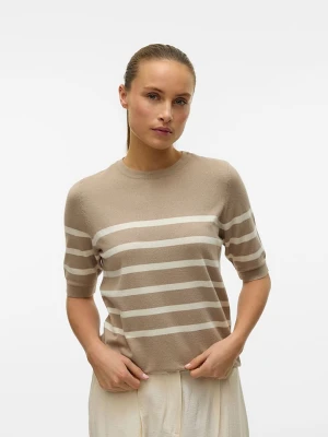 Vero Moda Sweter w kolorze beżowo-kremowym rozmiar: XS