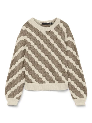 Vero Moda Sweter w kolorze beżowo-oliwkowym rozmiar: M