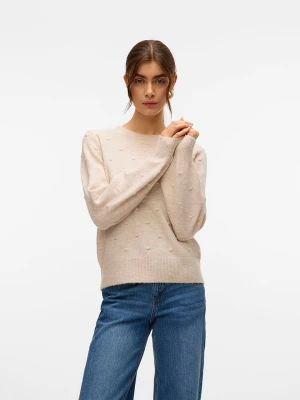 Vero Moda Sweter w kolorze beżowym rozmiar: M
