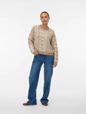 Vero Moda Sweter w kolorze beżowym rozmiar: XL