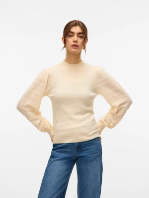 Vero Moda Sweter w kolorze beżowym rozmiar: M