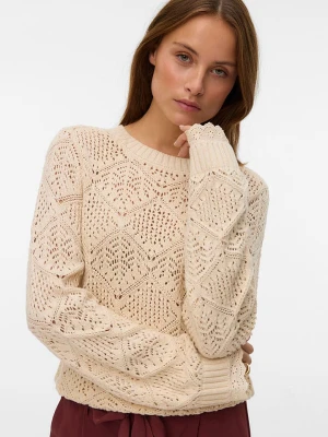 Vero Moda Sweter w kolorze beżowym rozmiar: L