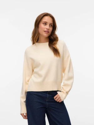 Vero Moda Sweter w kolorze beżowym rozmiar: XS