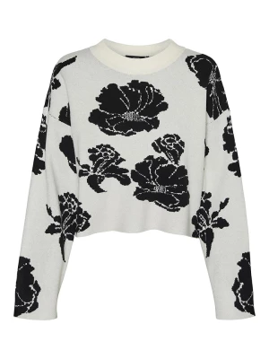 Vero Moda Sweter w kolorze biało-czarnym rozmiar: XS