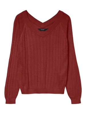 Vero Moda Sweter w kolorze bordowym rozmiar: L