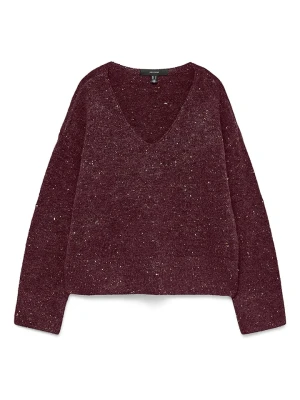 Vero Moda Sweter w kolorze bordowym rozmiar: S
