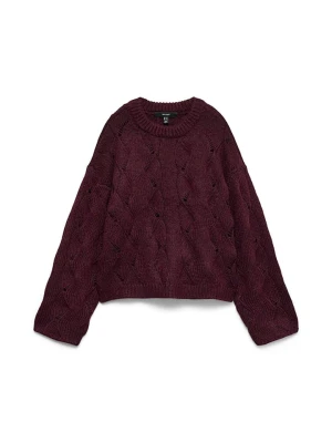 Vero Moda Sweter w kolorze bordowym rozmiar: XS