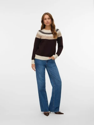 Vero Moda Sweter w kolorze brązowym rozmiar: XL