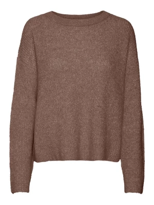 Vero Moda Sweter w kolorze brązowym rozmiar: XS