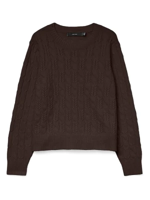 Vero Moda Sweter w kolorze ciemnobrązowym rozmiar: M
