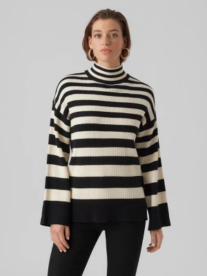 Vero Moda Sweter w kolorze czarno-kremowym rozmiar: M