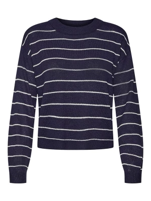 Vero Moda Sweter w kolorze granatowo-białym rozmiar: M