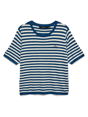 Vero Moda Sweter w kolorze granatowo-białym rozmiar: L
