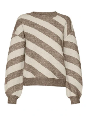Vero Moda Sweter w kolorze jasnobrązowo-beżowym rozmiar: L