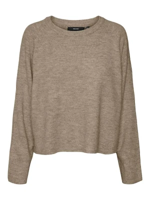 Vero Moda Sweter w kolorze jasnobrązowym rozmiar: XS