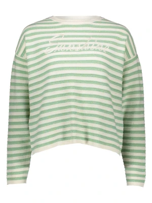 Vero Moda Sweter w kolorze jasnozielono-białym rozmiar: S