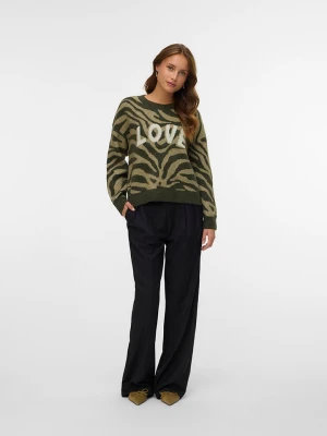 Zdjęcie produktu Vero Moda Sweter w kolorze khaki rozmiar: XL