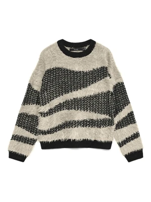 Vero Moda Sweter w kolorze kremowo-antracytowym rozmiar: S