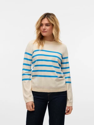 Vero Moda Sweter w kolorze kremowo-błękitnym rozmiar: XL