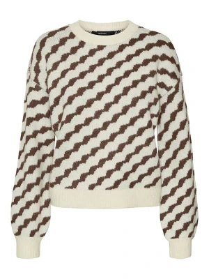 Zdjęcie produktu Vero Moda Sweter w kolorze kremowo-brązowym rozmiar: S