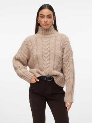 Vero Moda Sweter w kolorze beżowym rozmiar: M