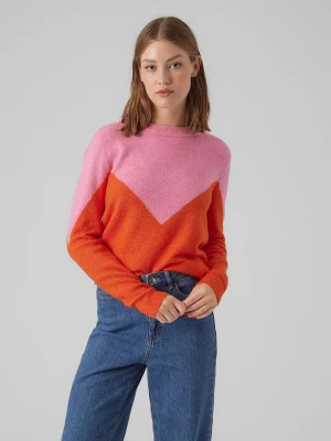 Vero Moda Sweter w kolorze pomarańczowo-jasnoróżowym rozmiar: XS