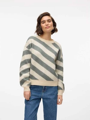 Vero Moda Sweter w kolorze turkusowo-beżowym rozmiar: XS