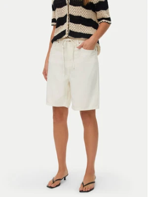 Vero Moda Szorty jeansowe Villa 10326196 Beżowy Regular Fit