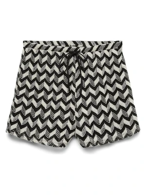 Vero Moda Szorty w kolorze czarno-kremowym rozmiar: XS