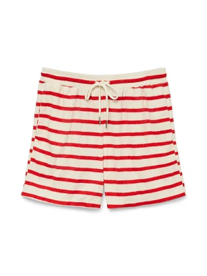 Vero Moda Szorty w kolorze kremowo-czerwonym rozmiar: M
