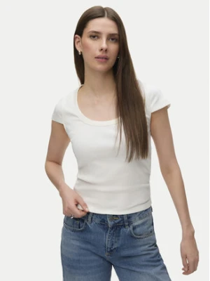 Vero Moda T-Shirt Chloe 10344953 Biały Slim Fit