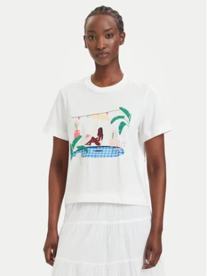 Vero Moda T-Shirt Emily 10344804 Biały Regular Fit