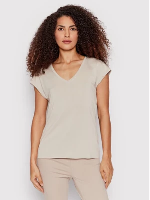 Vero Moda T-Shirt Filli 10247666 Beżowy Regular Fit