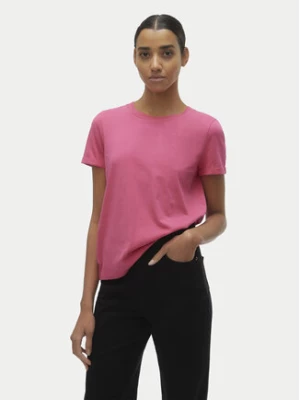 Vero Moda T-Shirt Paula 10243889 Różowy Regular Fit