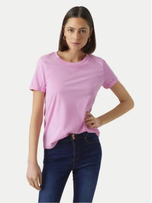 Vero Moda T-Shirt Paula 10243889 Różowy Regular Fit