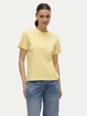 Vero Moda T-Shirt Paulina 10316991 Żółty Regular Fit