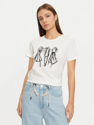 Vero Moda T-Shirt Romy 10320297 Biały Regular Fit