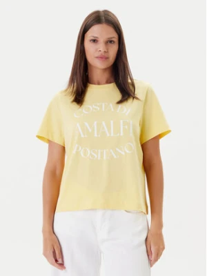 Vero Moda T-Shirt Sonna 10327143 Żółty Regular Fit