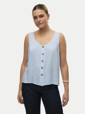 Vero Moda Top Bumpy 10325830 Błękitny Standard Fit Niebieski jasny