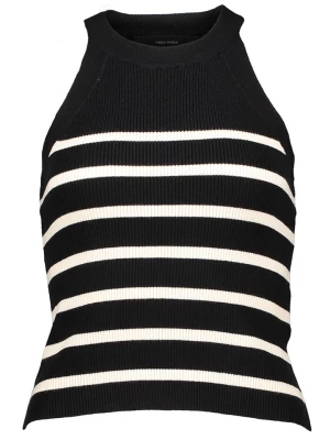 Vero Moda Top dzianinowy w kolorze czarnym rozmiar: XS